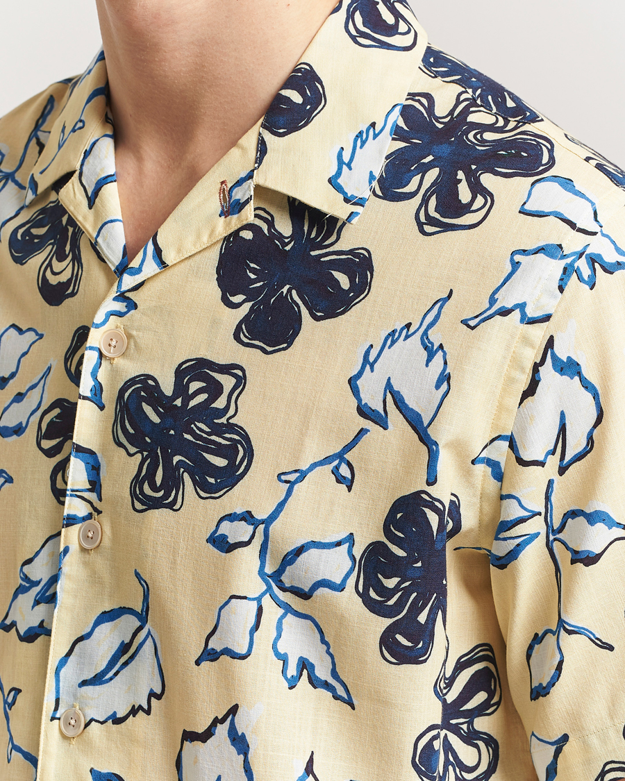 Herr | Skjortor | PS Paul Smith | Floral Short Sleeve Shirt Yellow