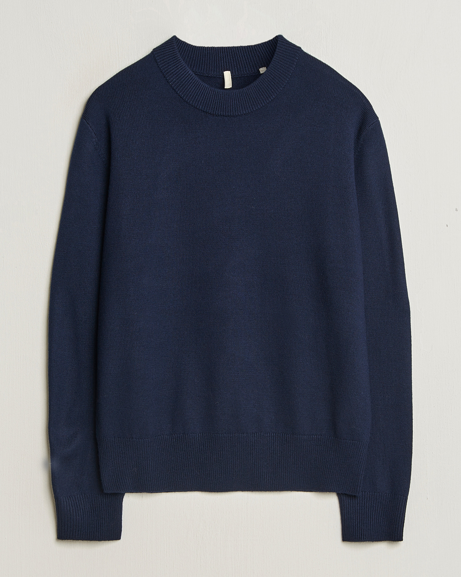 Herr | Tröjor | Sunflower | Moon Merino Sweater Navy