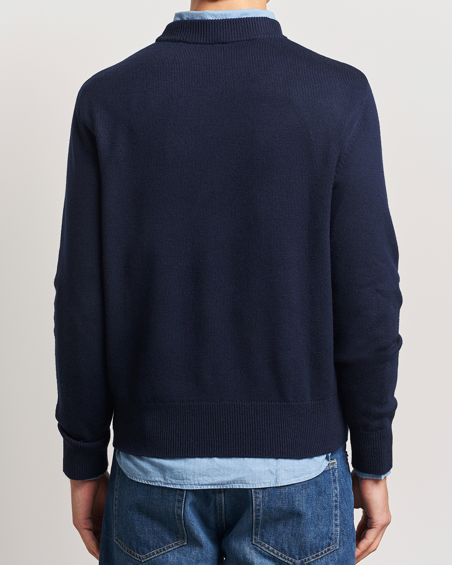 Herr | Tröjor | Sunflower | Moon Merino Sweater Navy