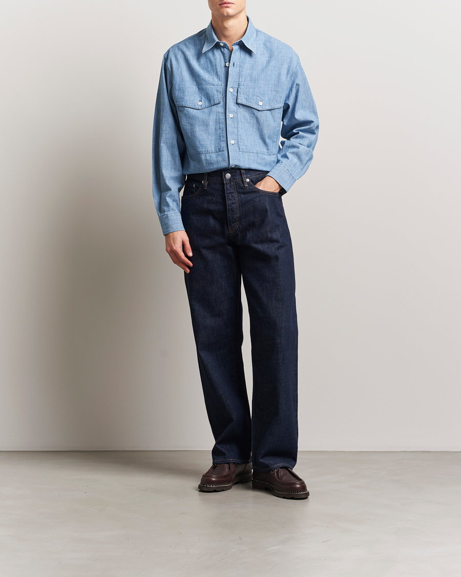Herr | Skjortor | Sunflower | Loose Jeans Simple Rinse Blue