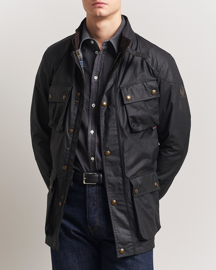 Herr | Jackor | Belstaff | Trailmaster Wax Jacket Black