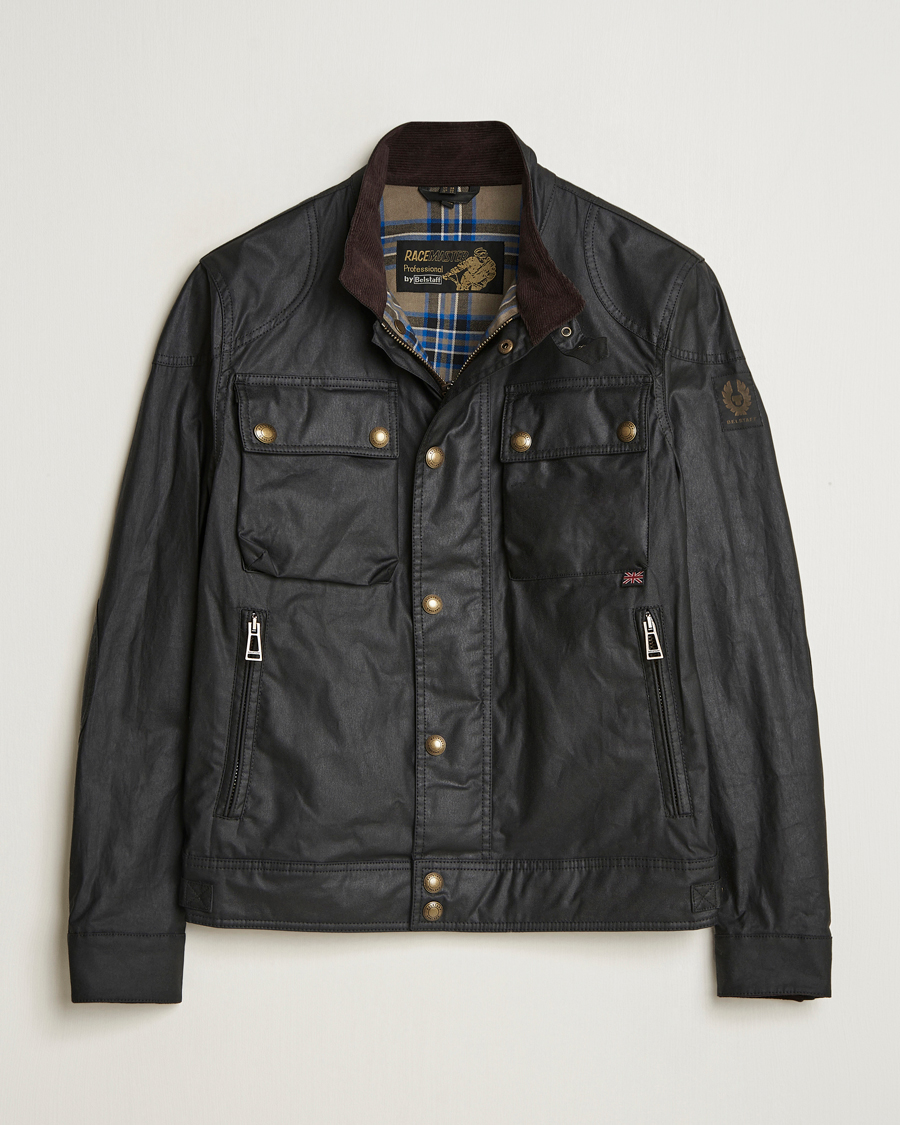 Herr | Jackor | Belstaff | Racemaster Waxed Jacket Black