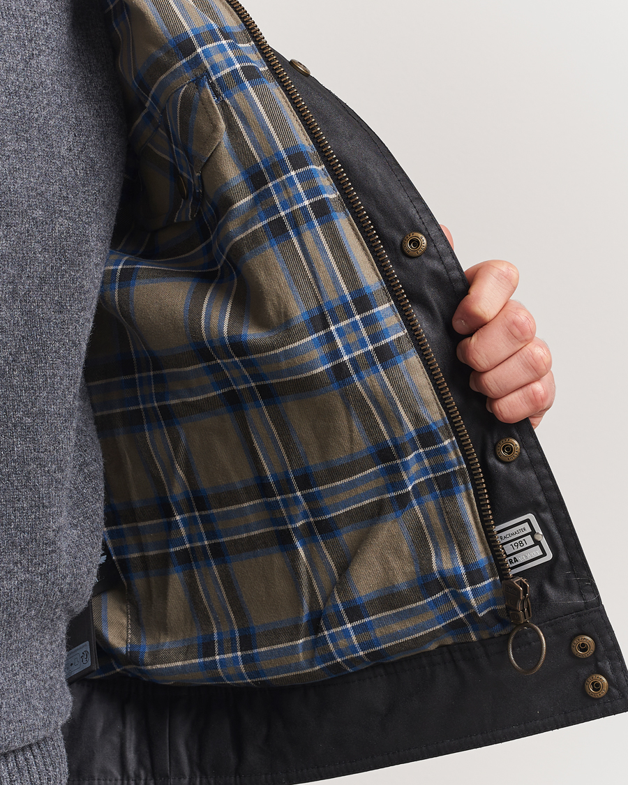 Herr | Jackor | Belstaff | Racemaster Waxed Jacket Black