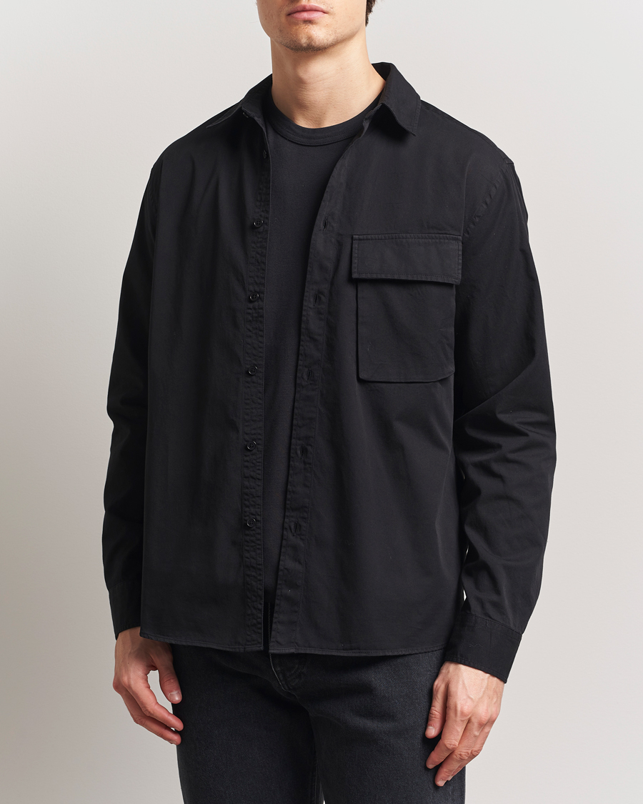 Herr | Skjortor | Belstaff | Scale Cotton Pocket Shirt Black