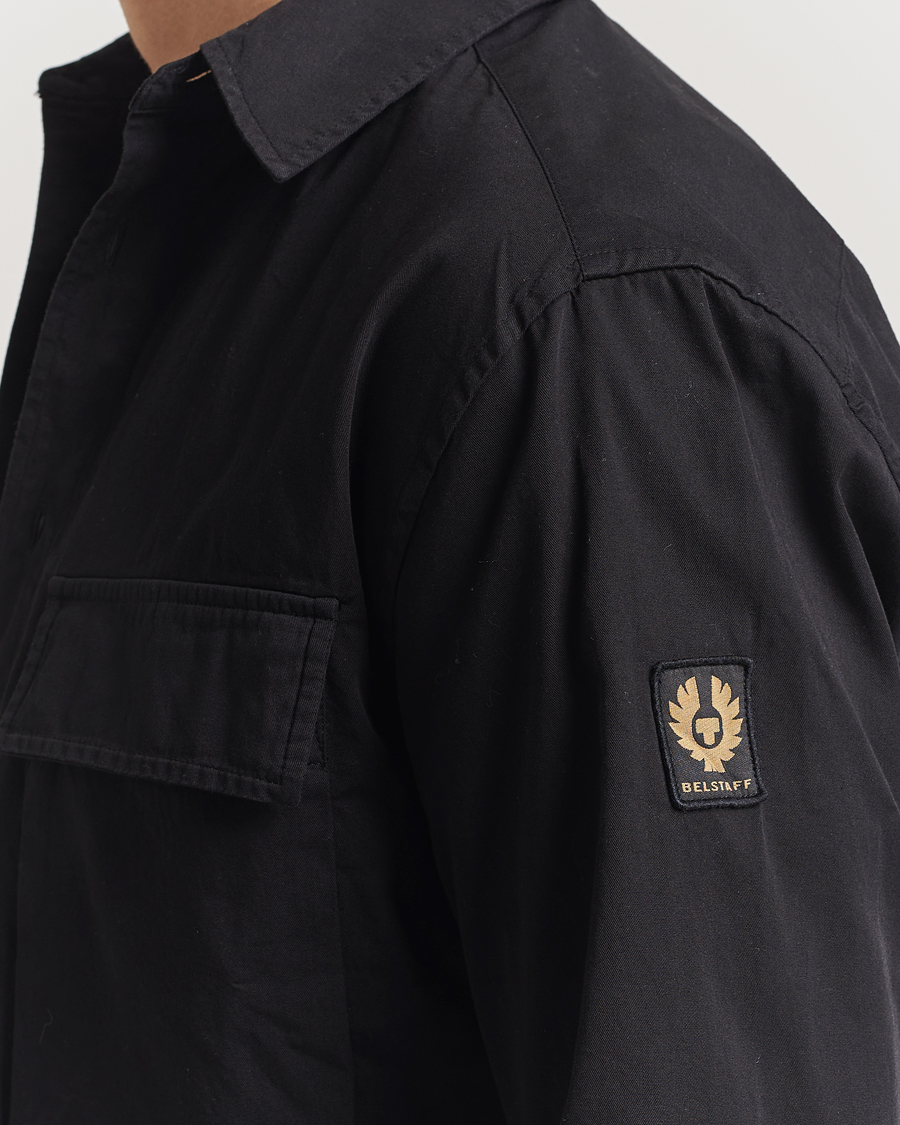 Herr | Skjortor | Belstaff | Scale Cotton Pocket Shirt Black