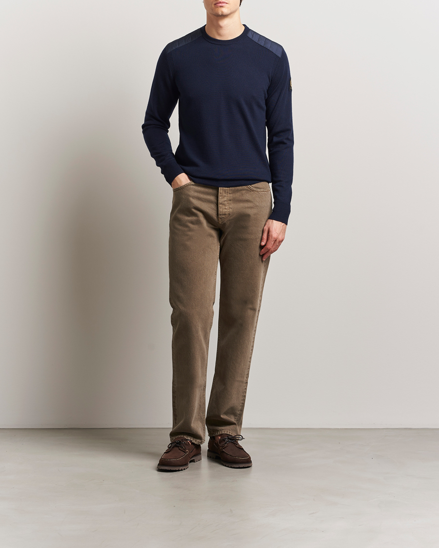 Herr | Tröjor | Belstaff | Kerrigan Crewneck Jumper Dark Ink