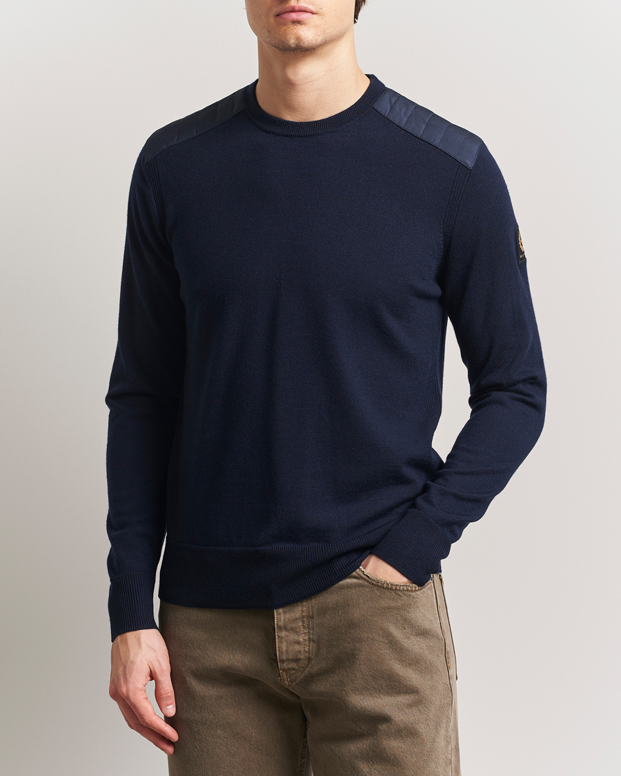 Herr | Tröjor | Belstaff | Kerrigan Crewneck Jumper Dark Ink