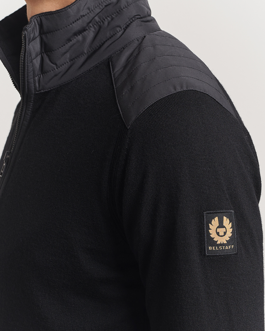 Herr | Tröjor | Belstaff | Kilmington Quarter Zip Jumper Black