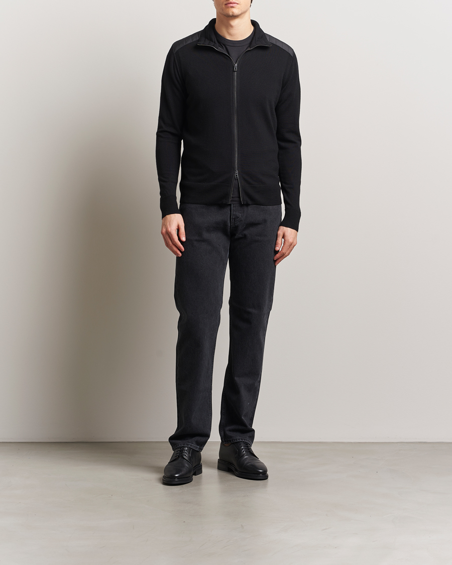 Herr | Tröjor | Belstaff | Kelby Zip Cardigan Black
