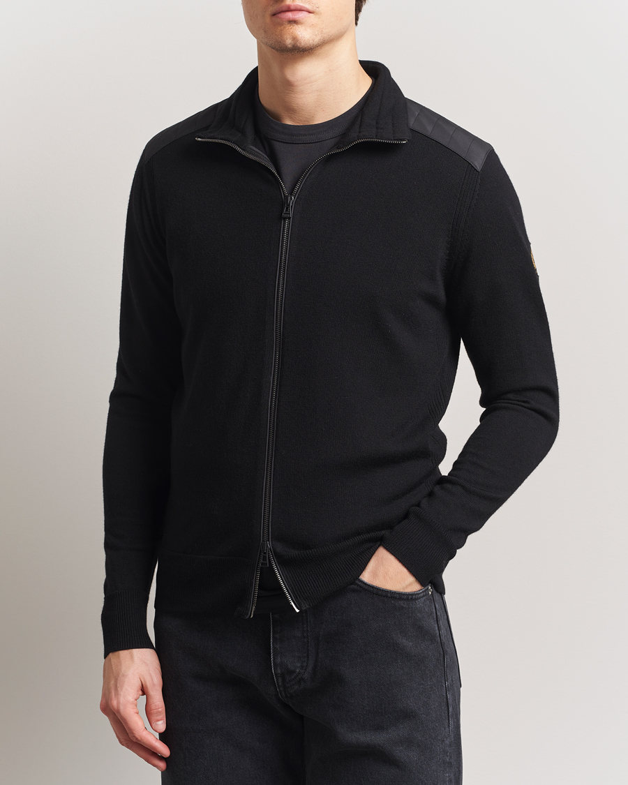 Herr | Tröjor | Belstaff | Kelby Zip Cardigan Black