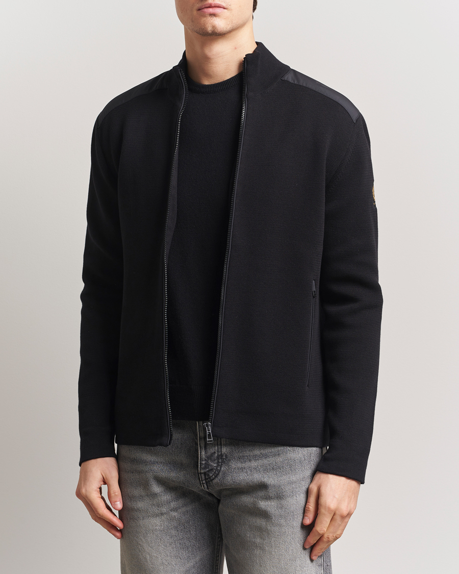 Herr | Tröjor | Belstaff | Verge Zip Cardigan BLACK