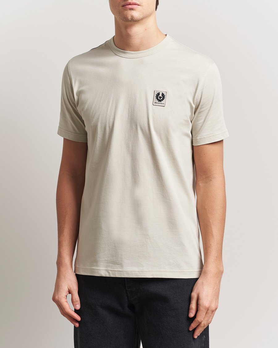 Herr | T-Shirts | Belstaff | Cotton Logo T-Shirt Stone Beige