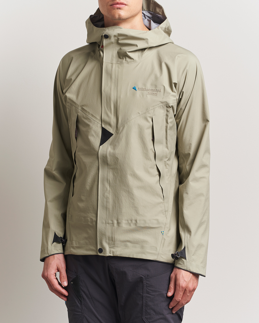 Herr | Jackor | Klättermusen | Asynja Lightweight Waterproof Jacket Silver Green
