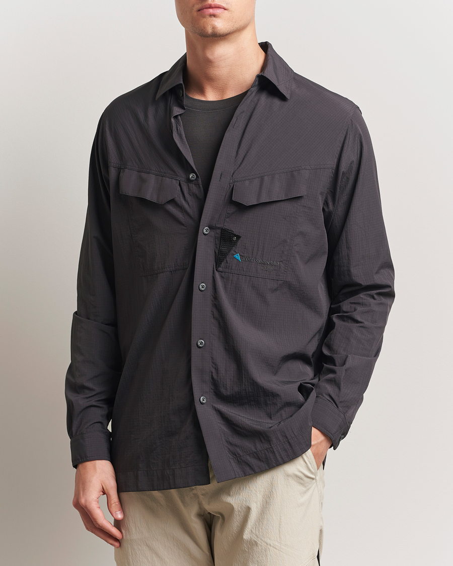 Herr | Skjortor | Klättermusen | Syn Long Sleeve Function Shirt Raven