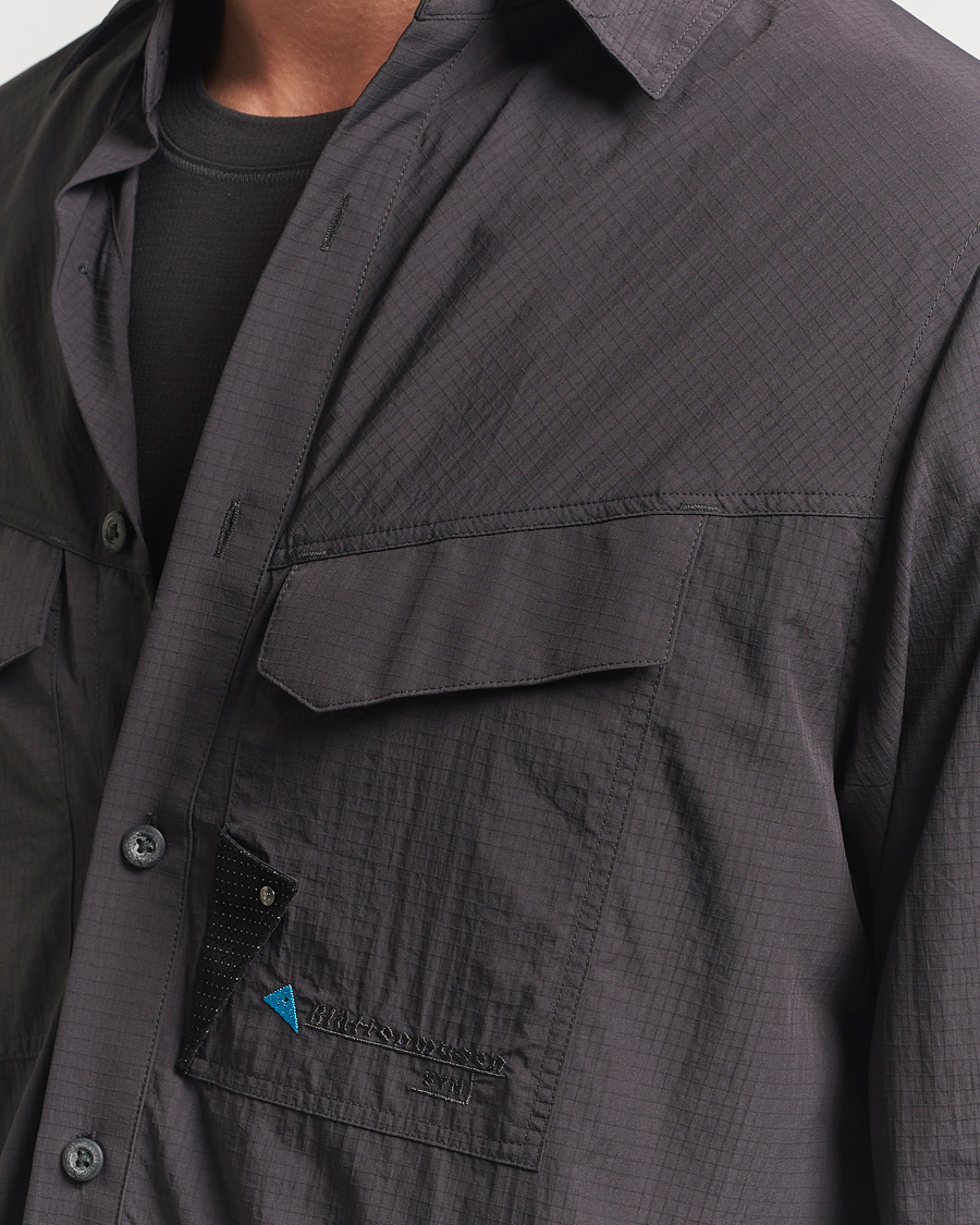 Herr | Skjortor | Klättermusen | Syn Long Sleeve Function Shirt Raven