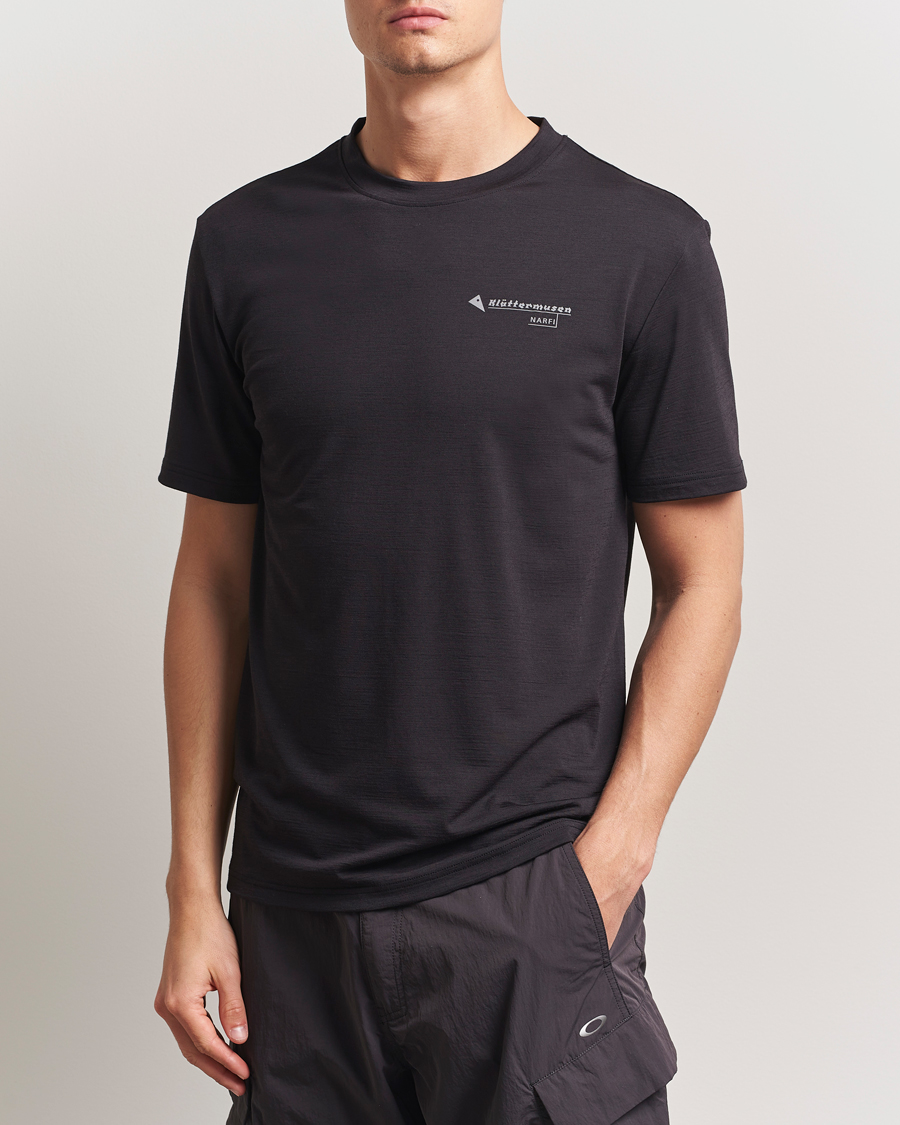 Herr | T-Shirts | Klättermusen | Narfi Short Sleeve Running T-Shirt Raven