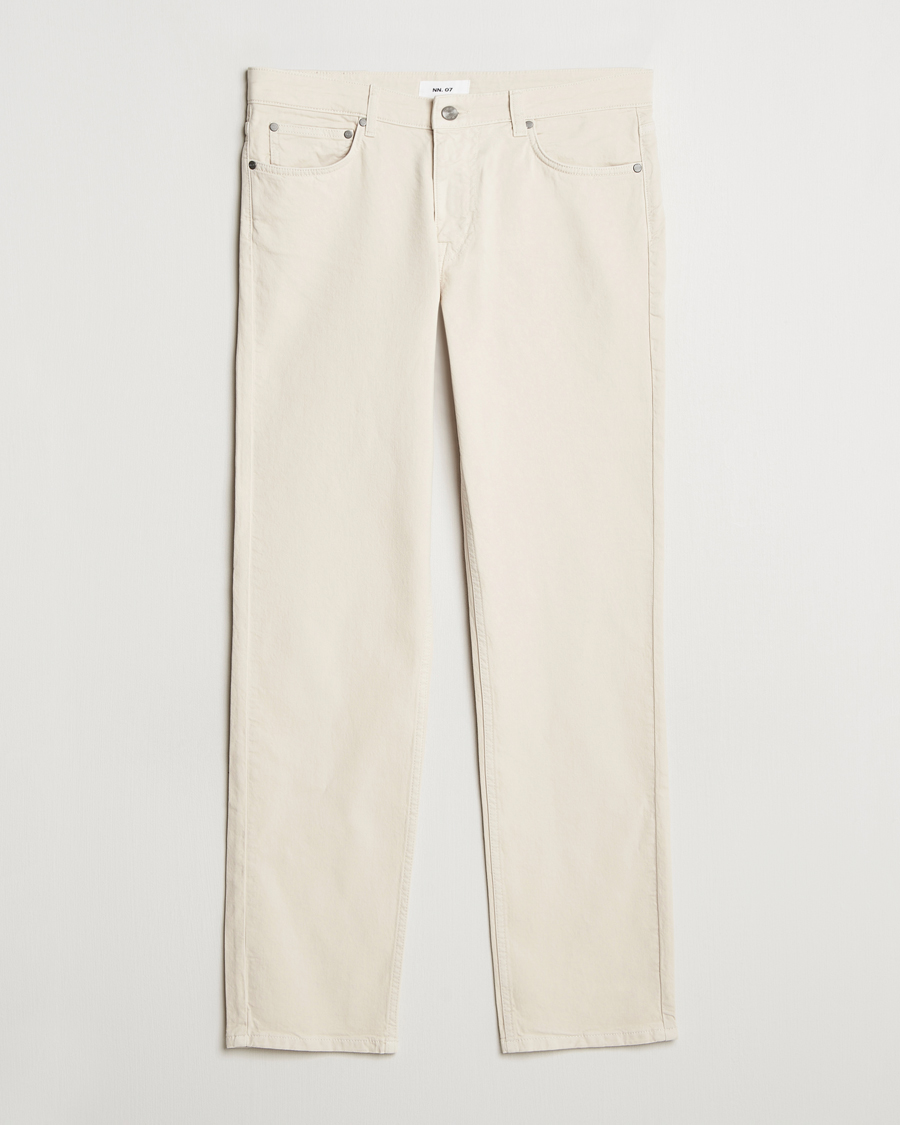 Herr | Byxor | NN07 | Tony 5-Pocket Pants Ivory