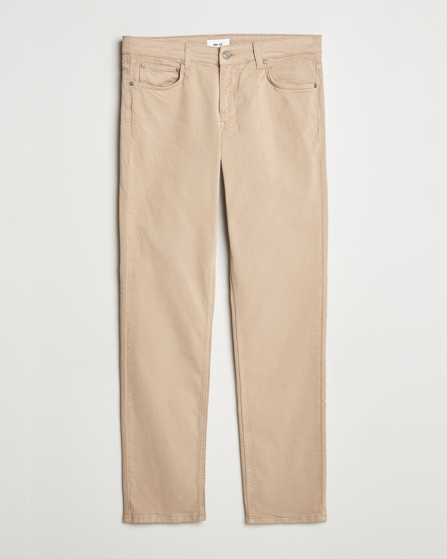 Herr | Byxor | NN07 | Tony 5-Pocket Pants Khaki Beige