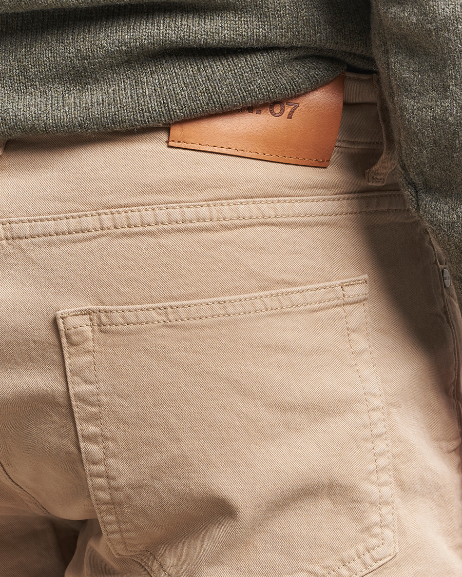 Herr | Byxor | NN07 | Tony 5-Pocket Pants Khaki Beige