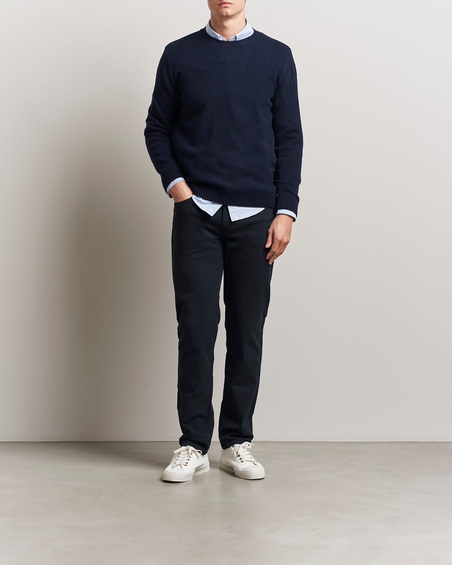Herr | Byxor | NN07 | Tony 5-Pocket Pants Navy Blue