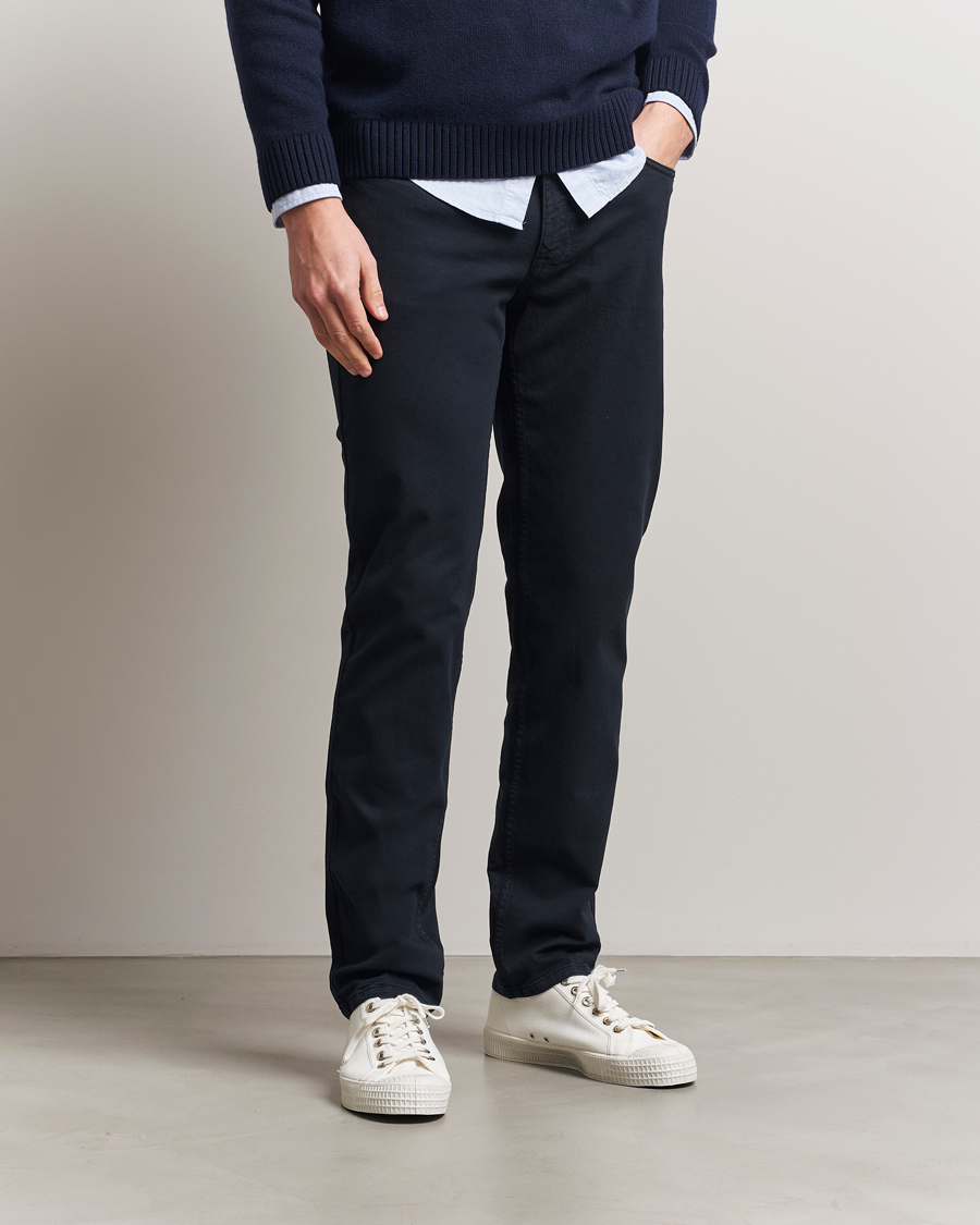 Herr | Byxor | NN07 | Tony 5-Pocket Pants Navy Blue