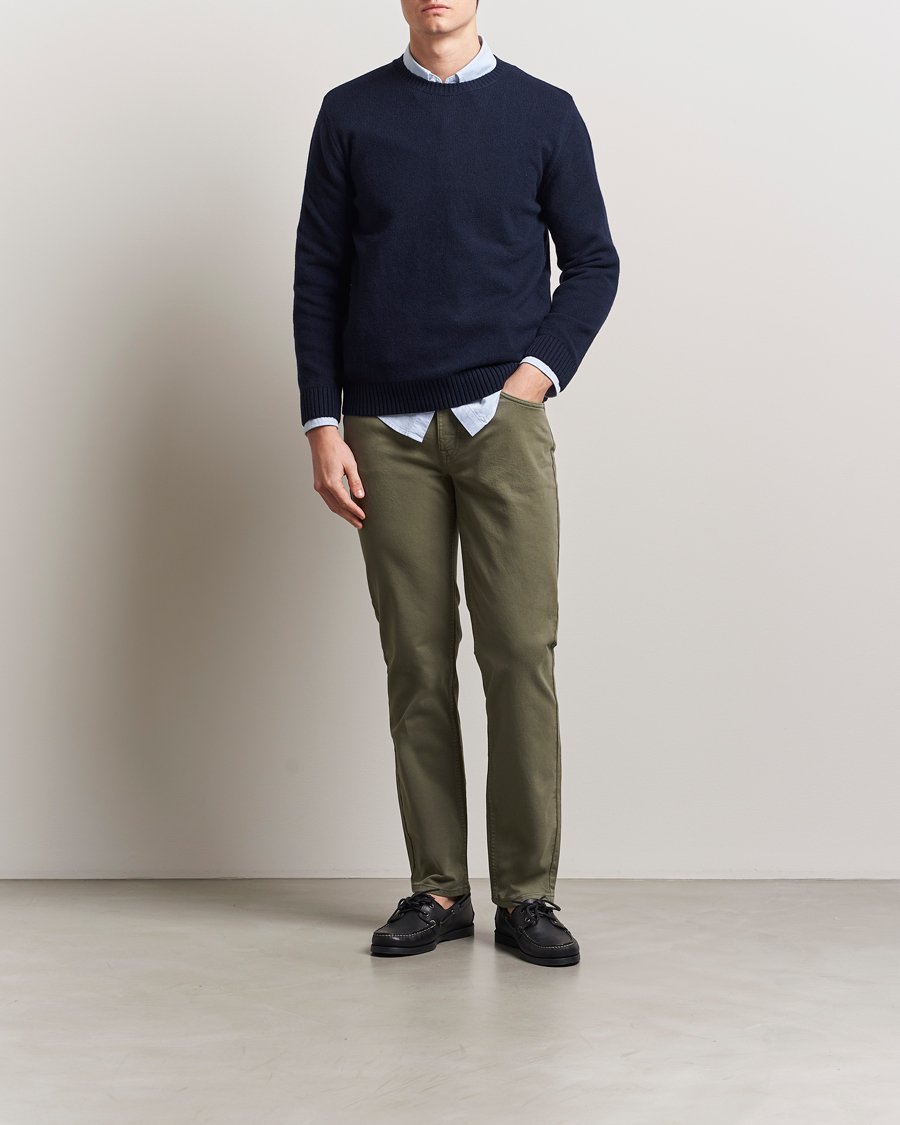 Herr | Byxor | NN07 | Tony 5-Pocket Pants Capers Green