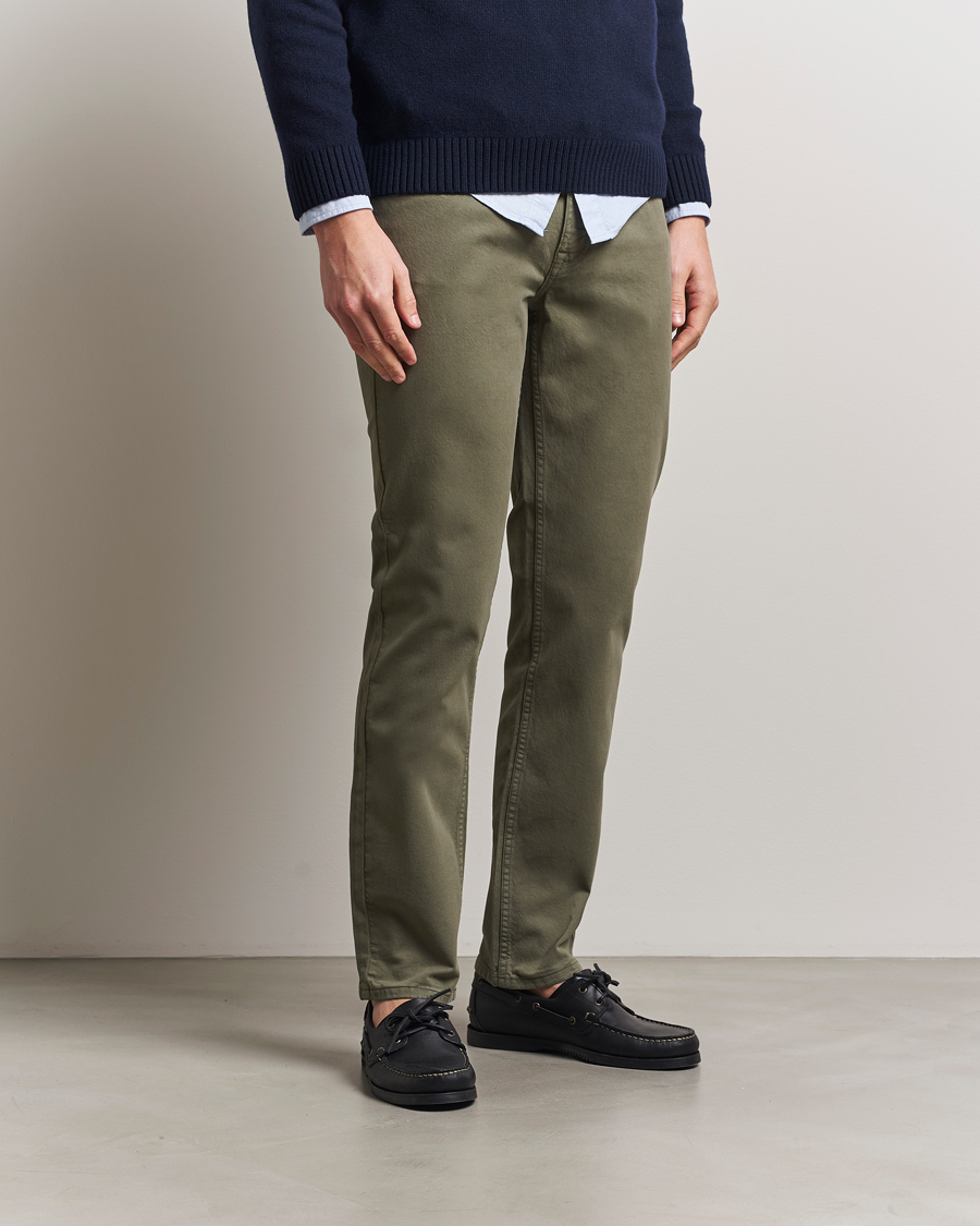 Herr | Byxor | NN07 | Tony 5-Pocket Pants Capers Green