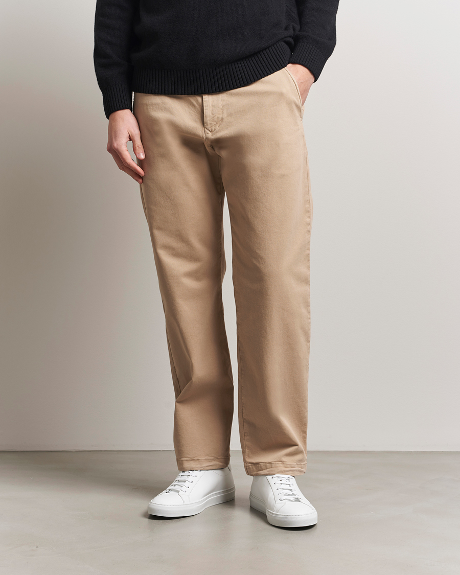 Herr | Byxor | NN07 | Aden Regular Fit Chinos Khaki Beige