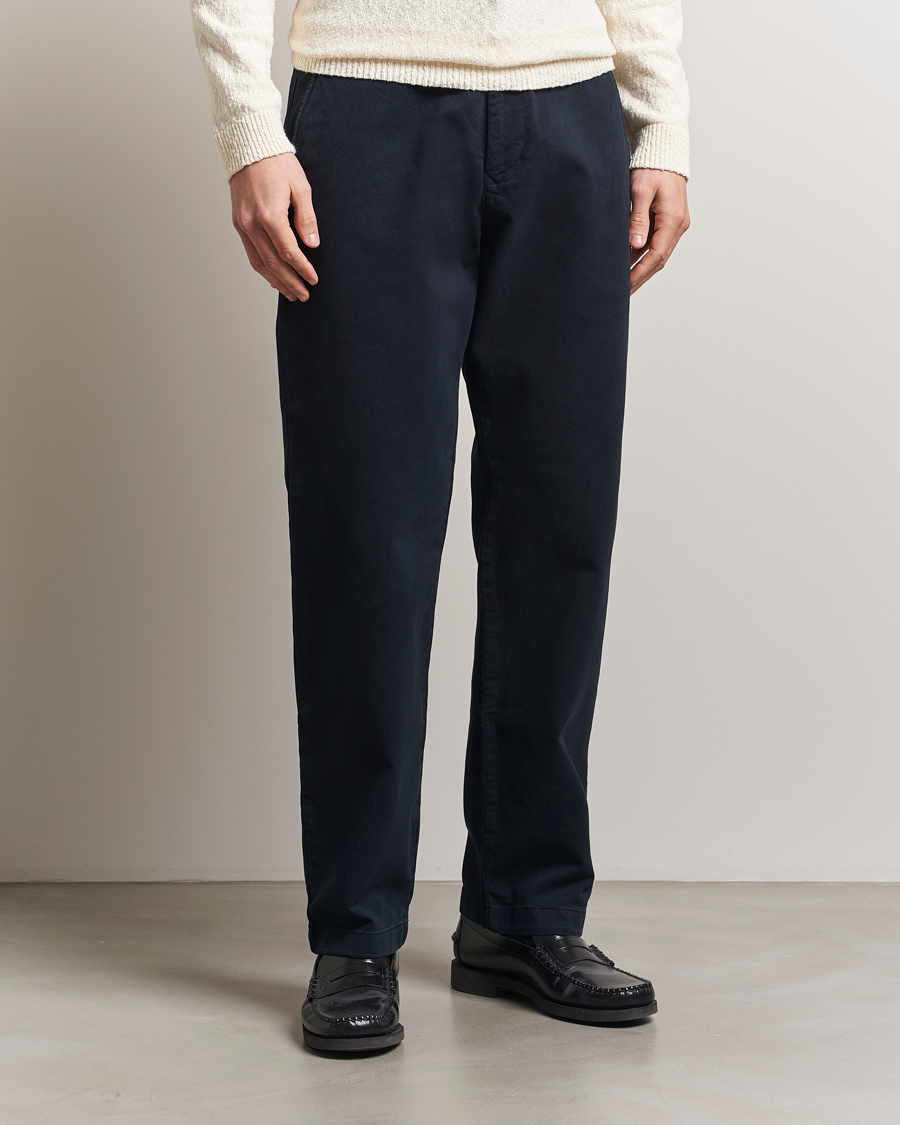 Herr | Byxor | NN07 | Aden Regular Fit Chinos Navy Blue