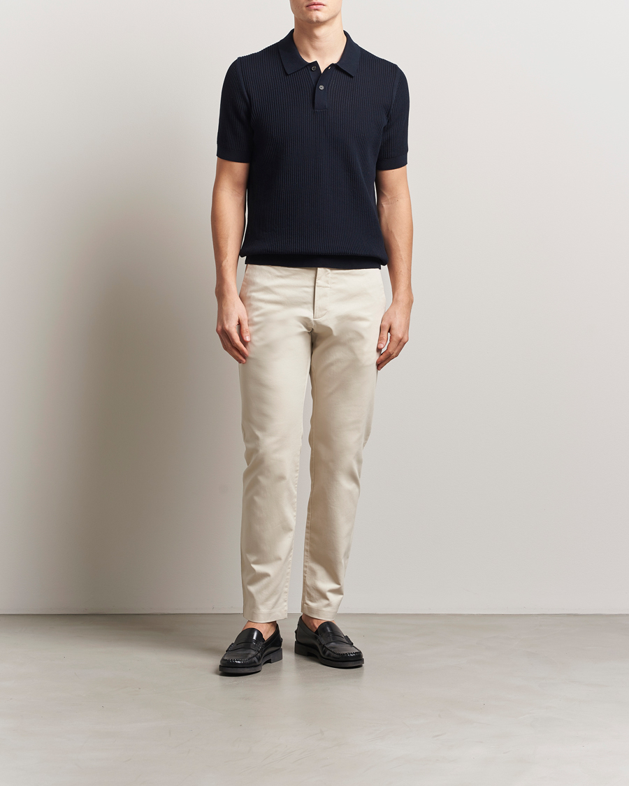 Herr | Byxor | NN07 | Theo Regular Fit Stretch Chinos Ivory