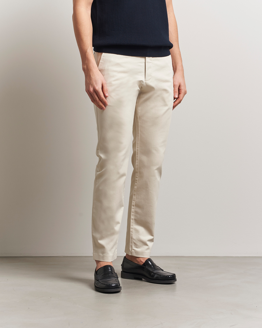 Herr | Byxor | NN07 | Theo Regular Fit Stretch Chinos Ivory