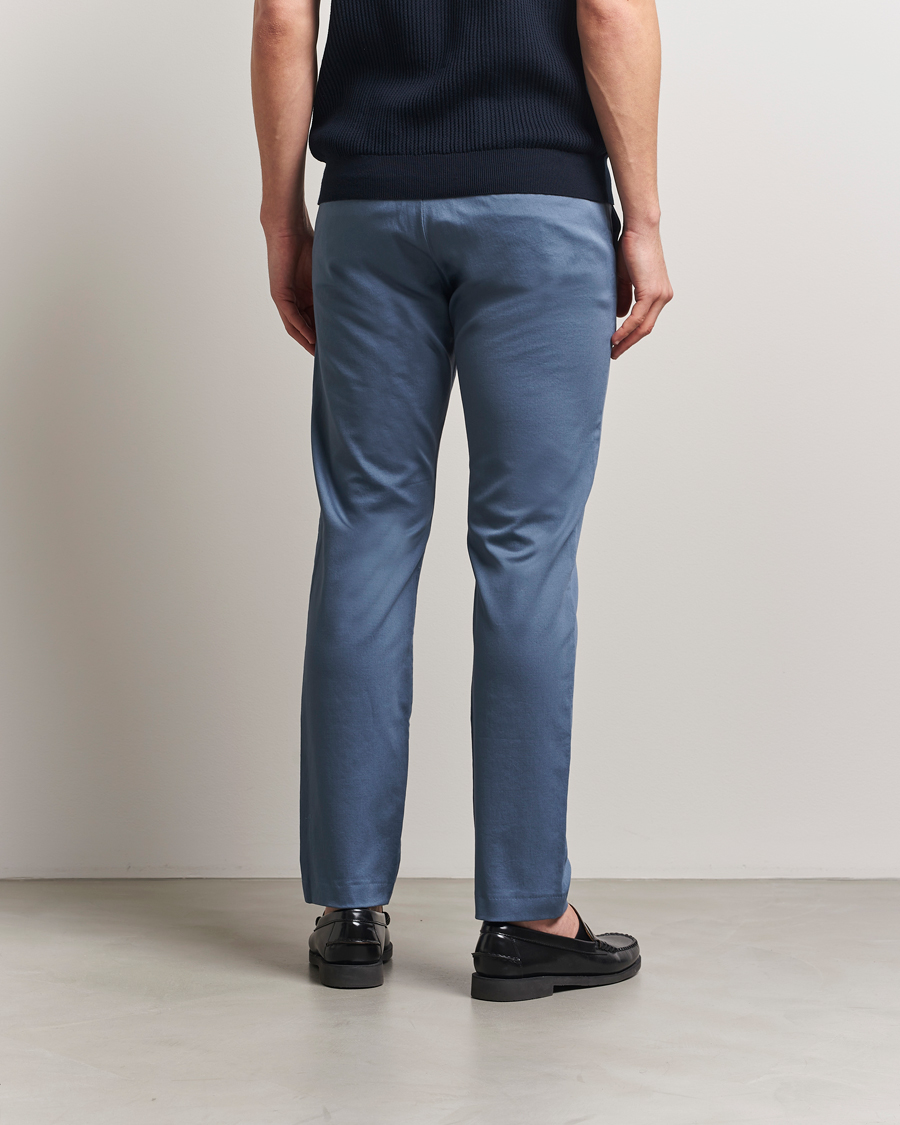 Herr | Byxor | NN07 | Theo Regular Fit Stretch Chinos Bering Blue
