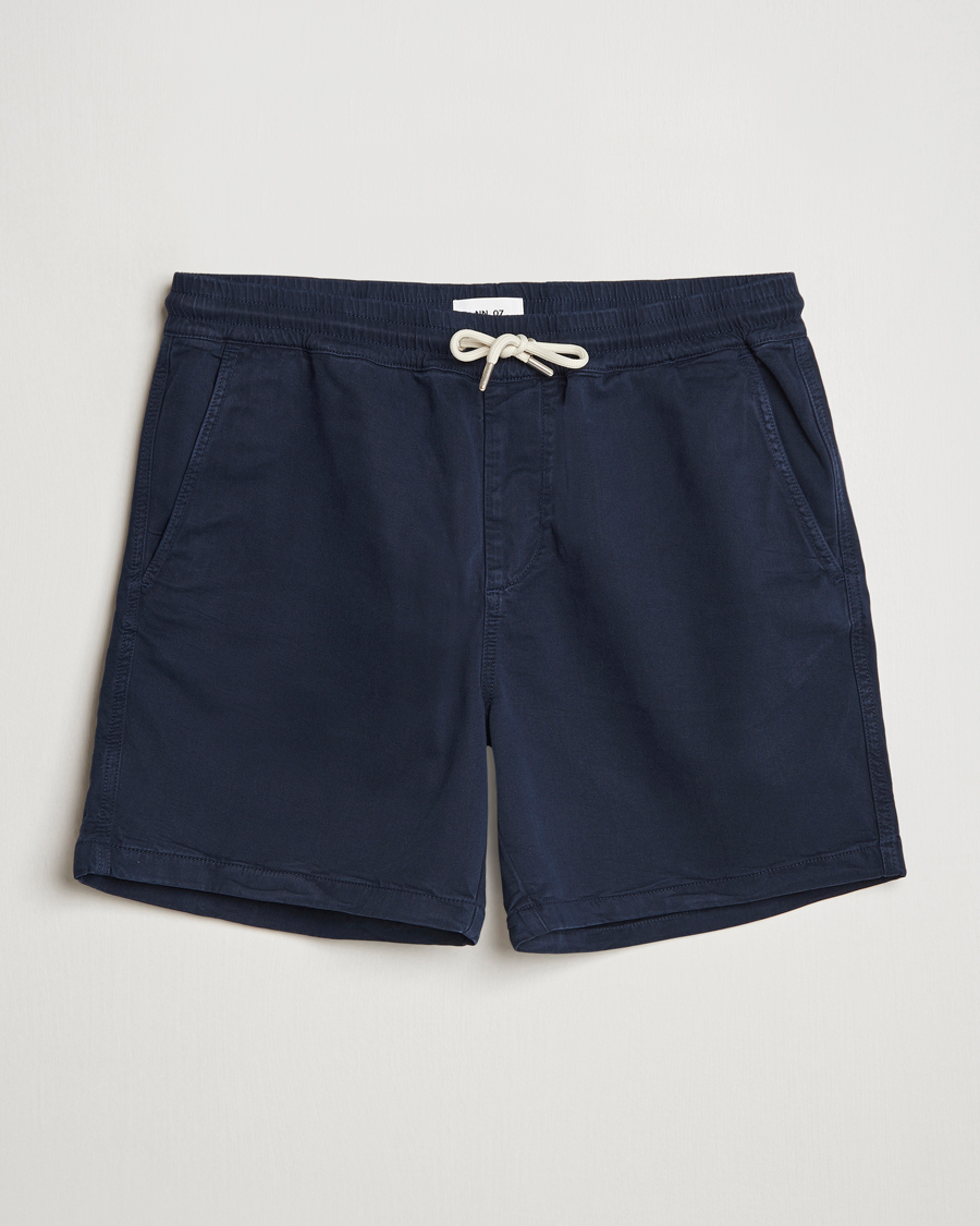Herr | Shorts | NN07 | Gregor Drawstring Shorts Navy Blue