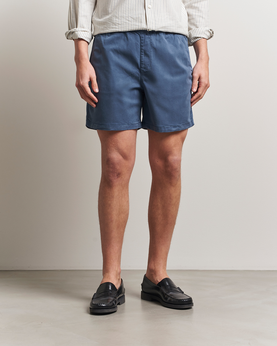 Herr | Shorts | NN07 | Gregor Drawstring Shorts Bering Blue