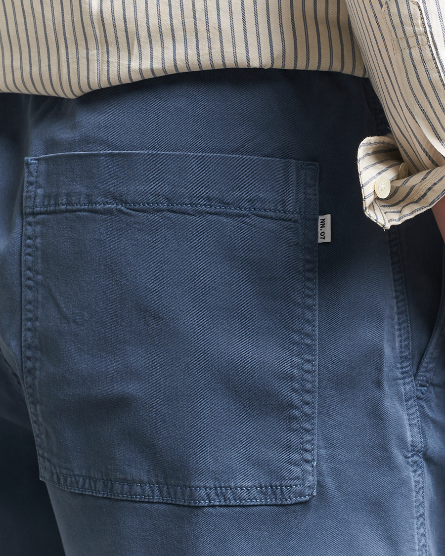 Herr | Shorts | NN07 | Gregor Drawstring Shorts Bering Blue