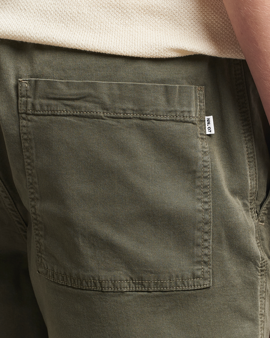 Herr | Shorts | NN07 | Gregor Drawstring Shorts Capers Green