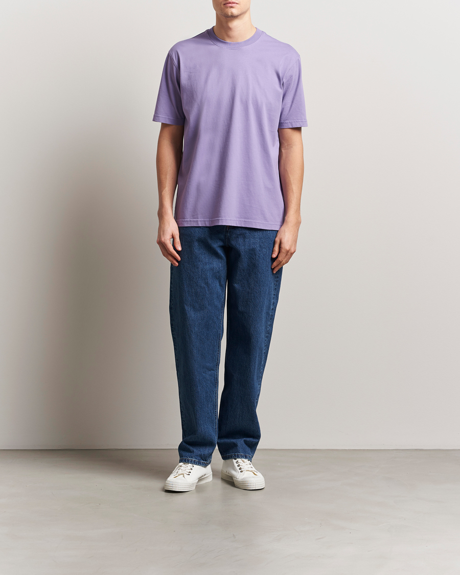 Herr | T-Shirts | NN07 | Adam Pima Crew Neck T-Shirt Violette