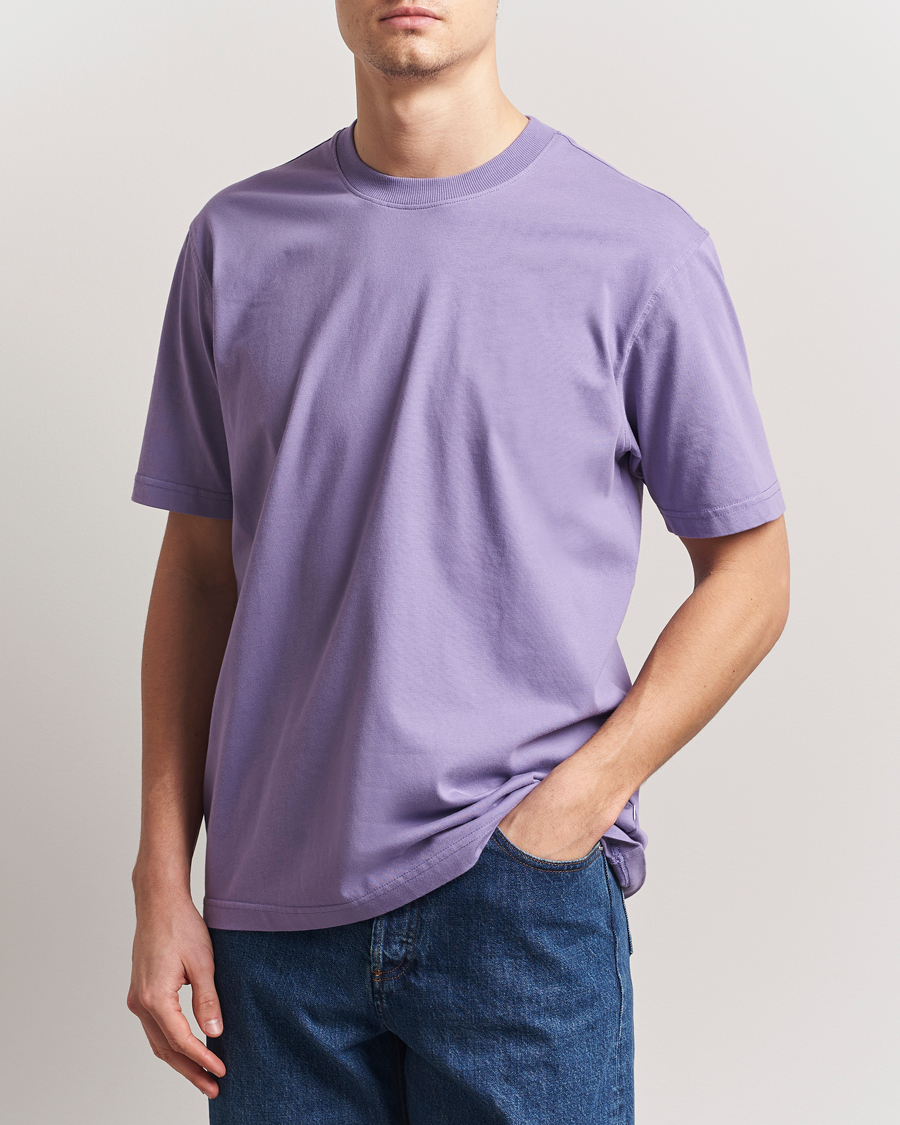 Herr | T-Shirts | NN07 | Adam Pima Crew Neck T-Shirt Violette