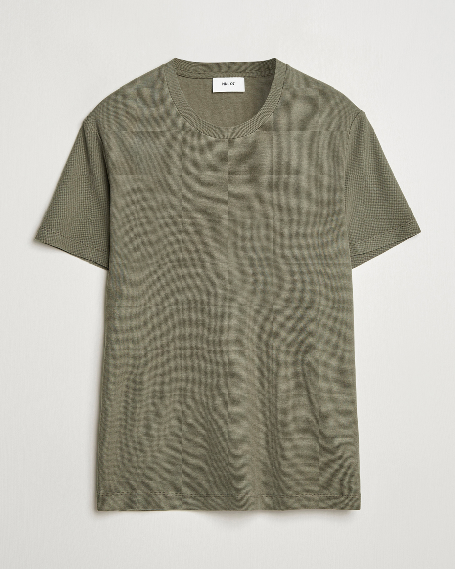 Herr | T-Shirts | NN07 | Clive Crew Neck T-Shirt Capers Green