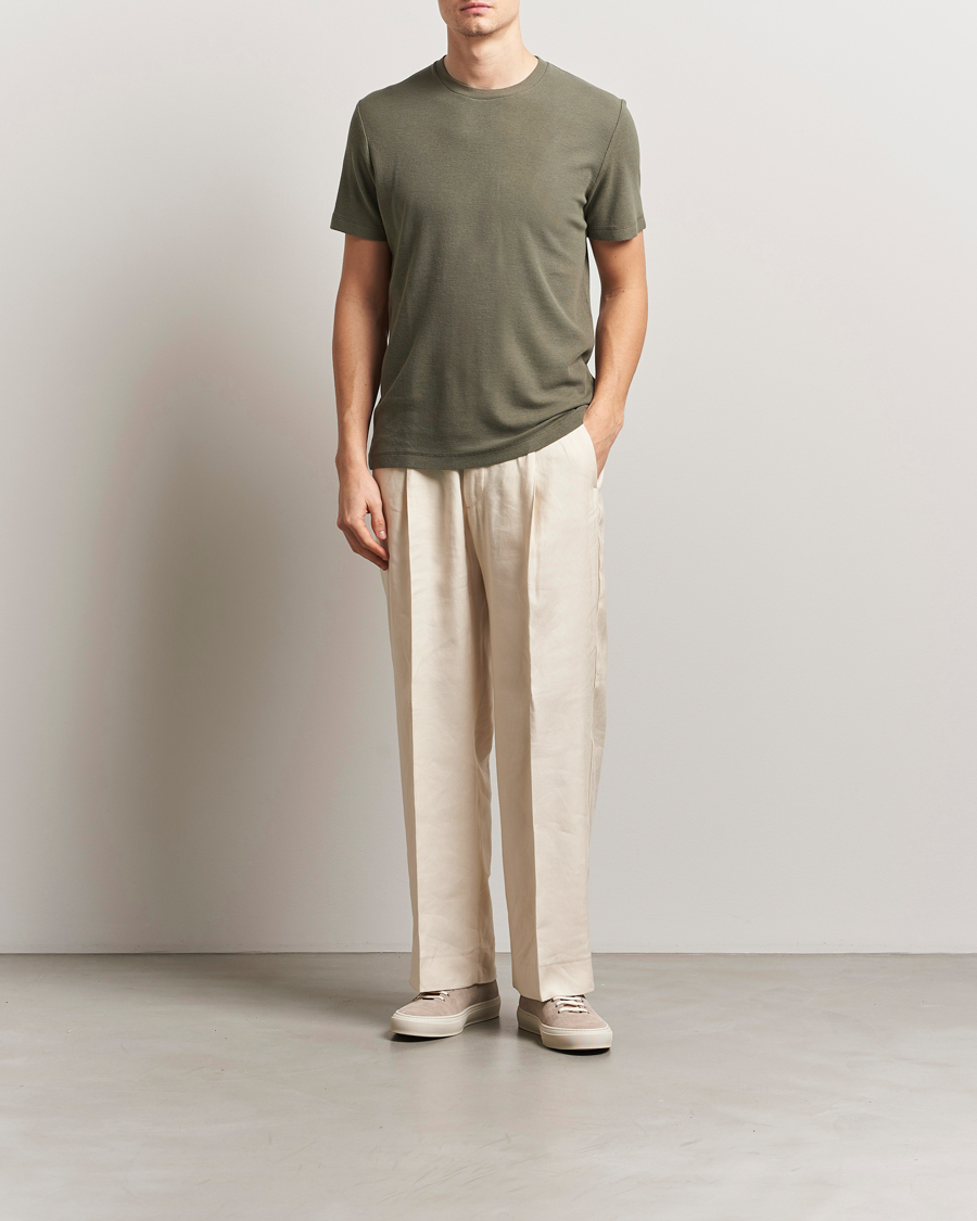 Herr | T-Shirts | NN07 | Clive Crew Neck T-Shirt Capers Green