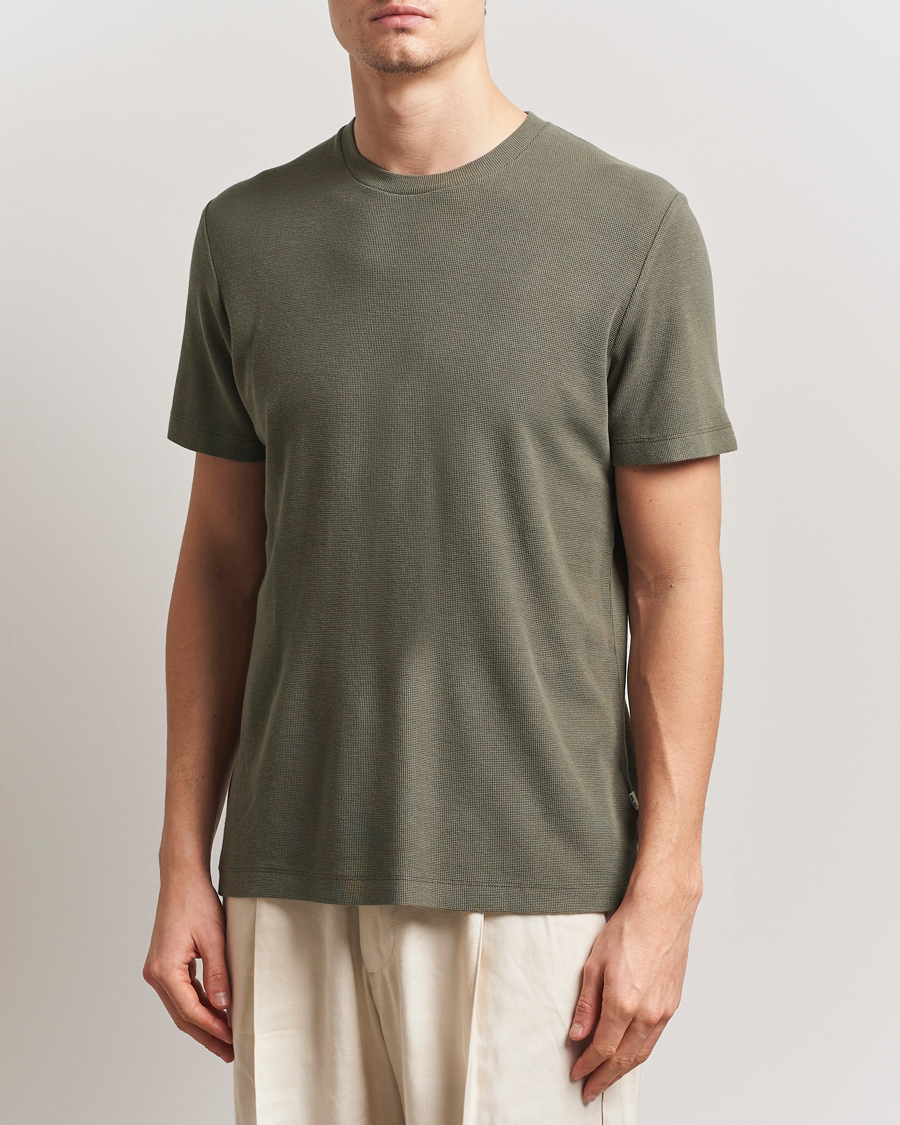 Herr | T-Shirts | NN07 | Clive Crew Neck T-Shirt Capers Green