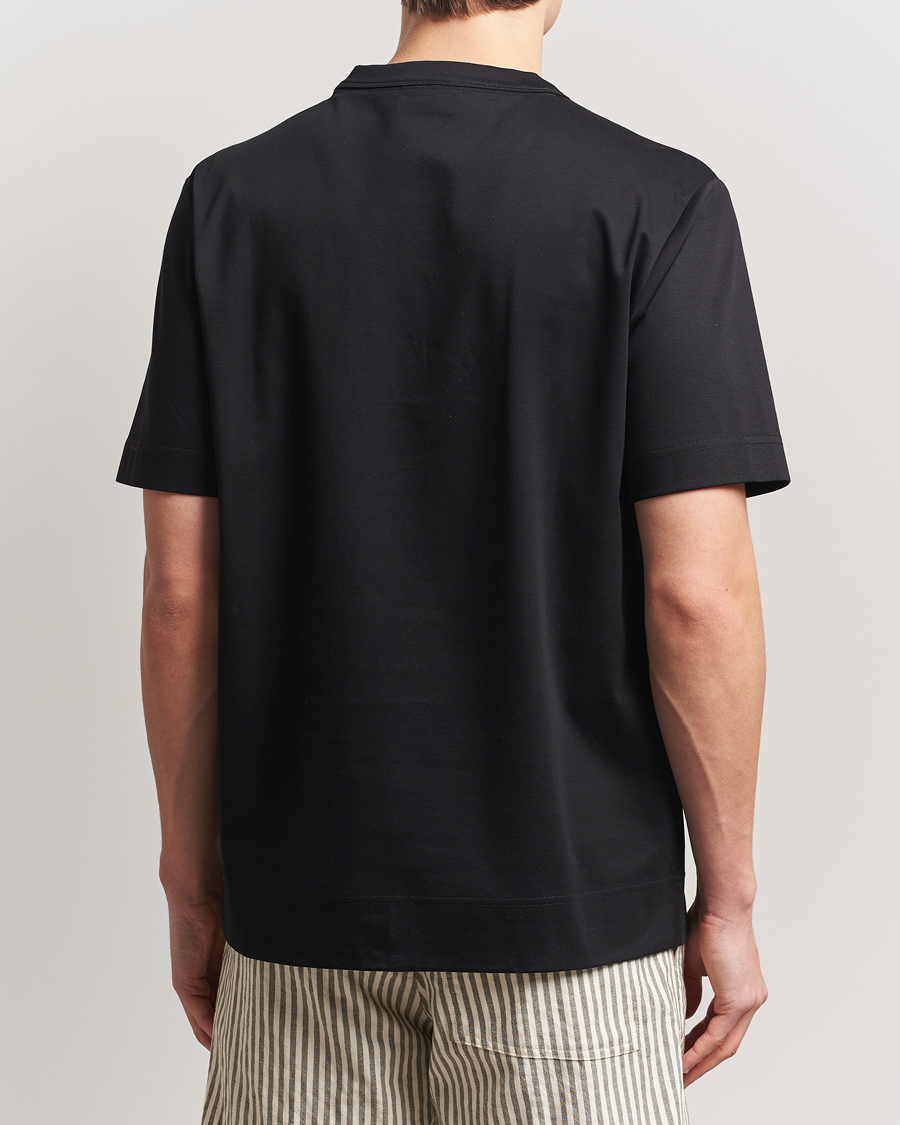Herr | T-Shirts | NN07 | Pedro Mercerized Crew Neck T-Shirt Black