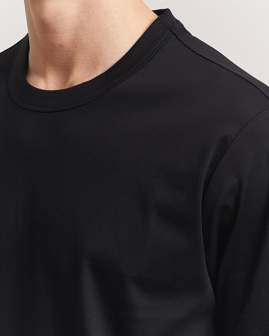 Herr | T-Shirts | NN07 | Pedro Mercerized Crew Neck T-Shirt Black