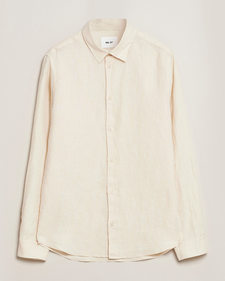 Herr | Skjortor | NN07 | Enzo Linen Shirt Ecru