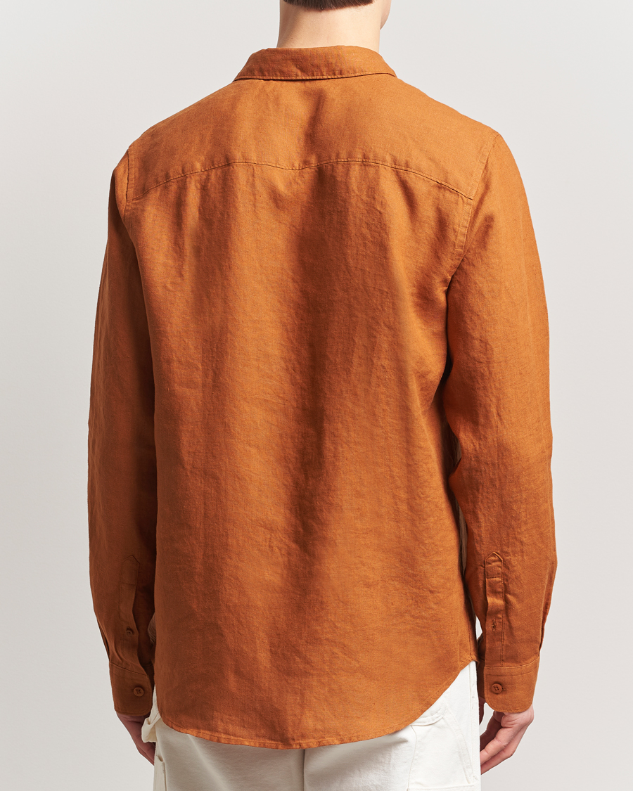 Herr | Skjortor | NN07 | Enzo Linen Shirt Caramel