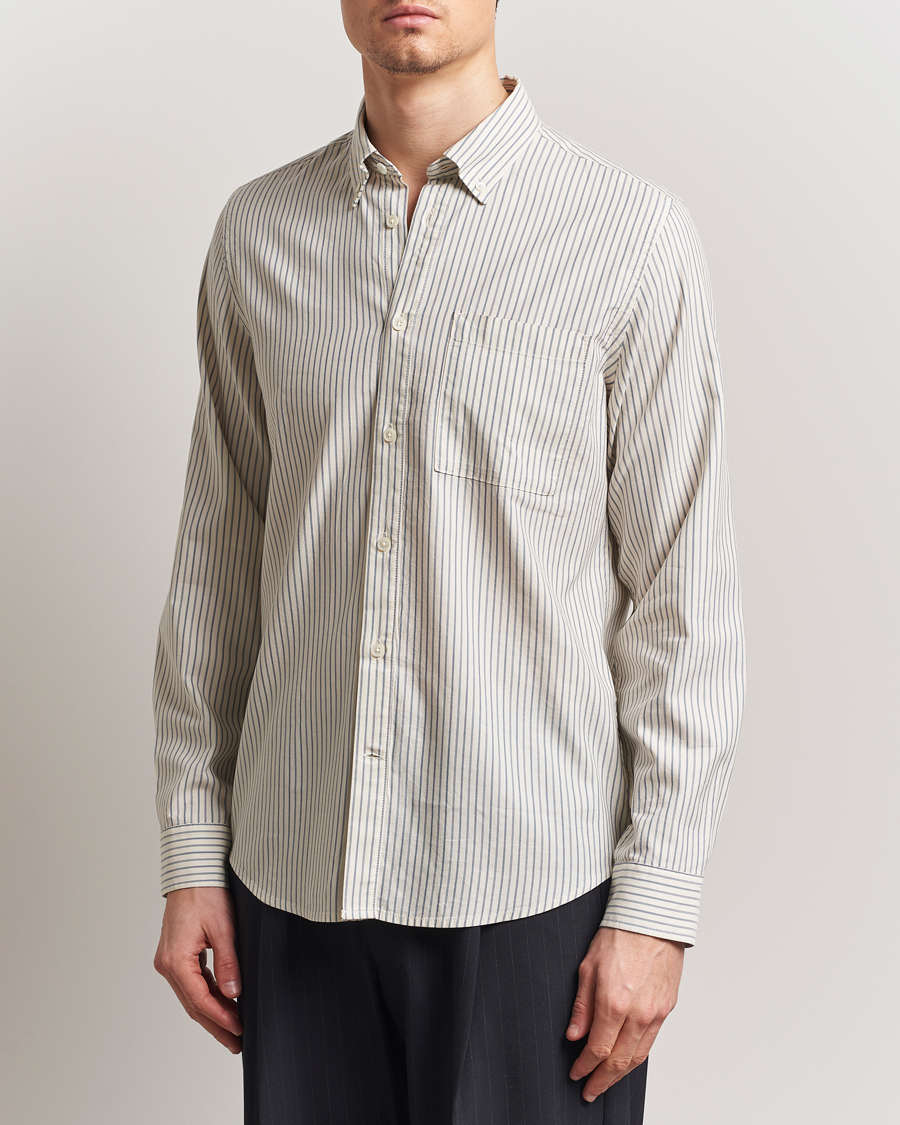 Herr | Skjortor | NN07 | Arne Tencel Shirt Sea Stripe