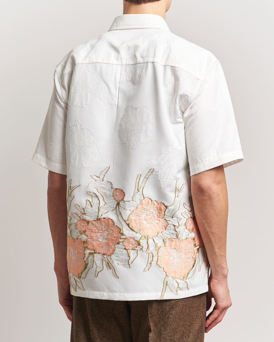 Herr | Skjortor | NN07 | Freddy Flower Short Sleeve Shirt White Multi