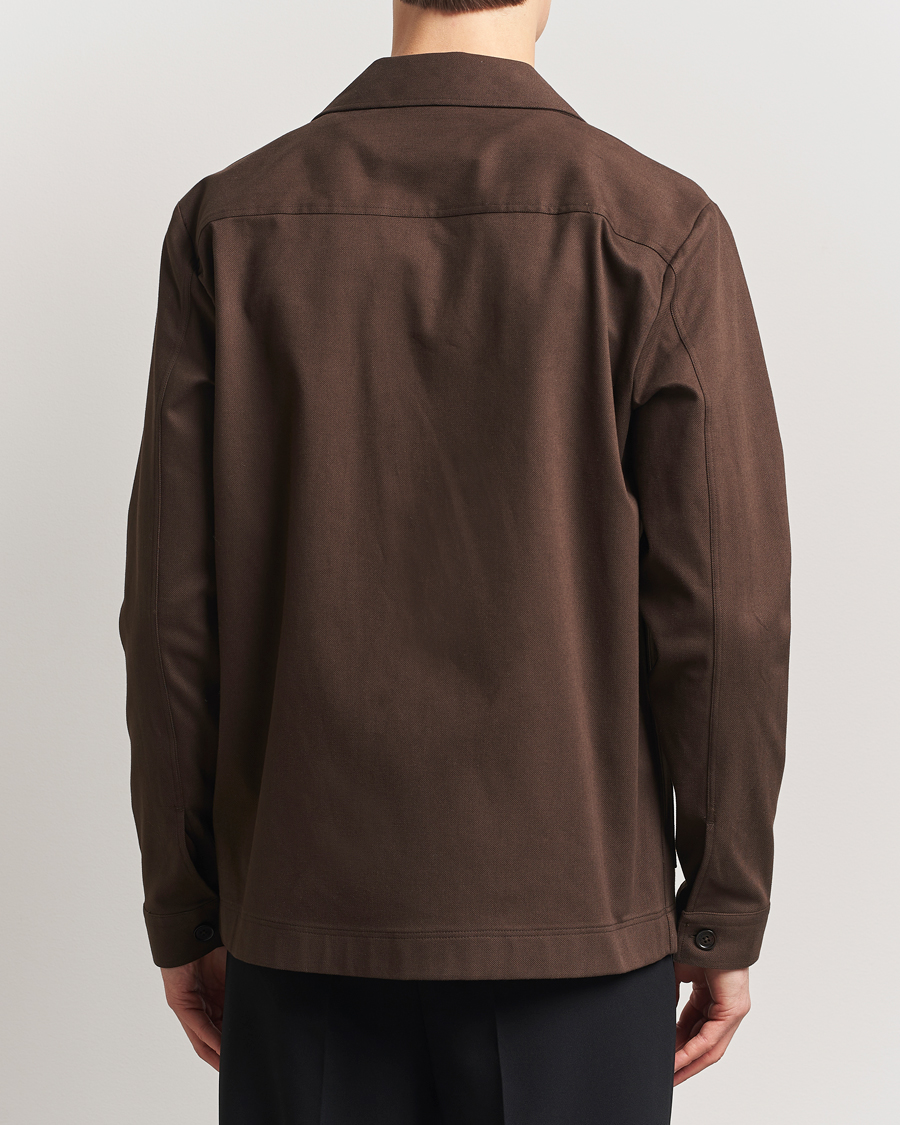 Herr | Skjortor | NN07 | Olav Pocket Overshirt Demitasse Brown