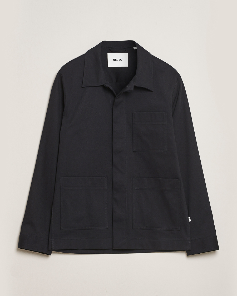 Herr | Skjortor | NN07 | Olav Pocket Overshirt Black