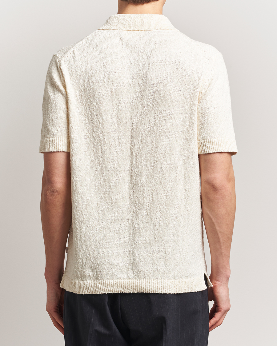 Herr | Pikéer | NN07 | Randy Knitted Polo Ecru